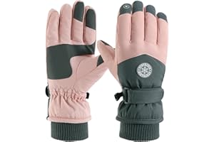 Trifabricy Winter Ski Gloves, Windproof Glove for Men & Women, Touchscreen Snow Gloves for Cold Weather, Thermal Warm Glove