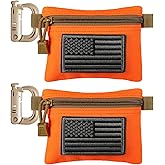 FRTKK 2 Pack Tactical Compact EDC Pouches Military Molle Utility Pouch Accessories Organizer Pouch Coin Purse Keychain Pocket Credit Card Holder Waist Pack