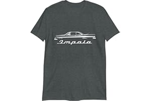 JG INFINITE 1959 Chevy Impala Silhouette Antique Collector Car Short-Sleeve T-Shirt