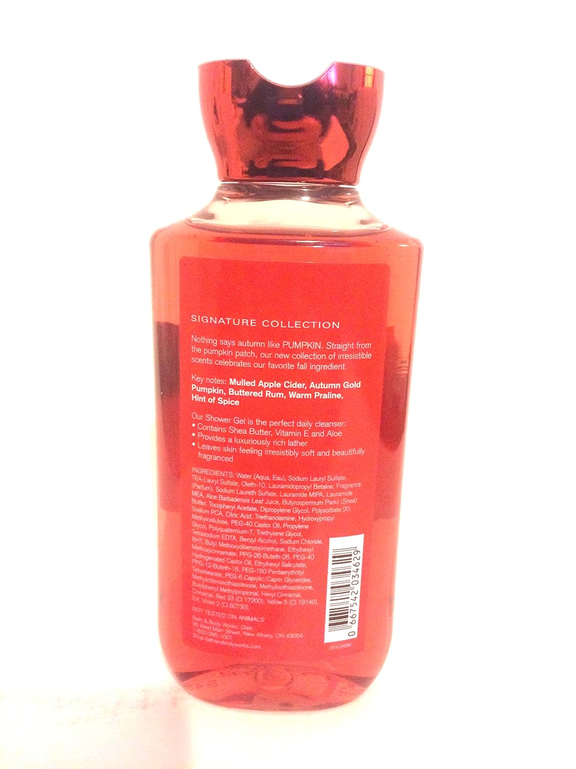 Bath Body Works Pumpkin Apple Cider Shower Gel 10 Fl Oz