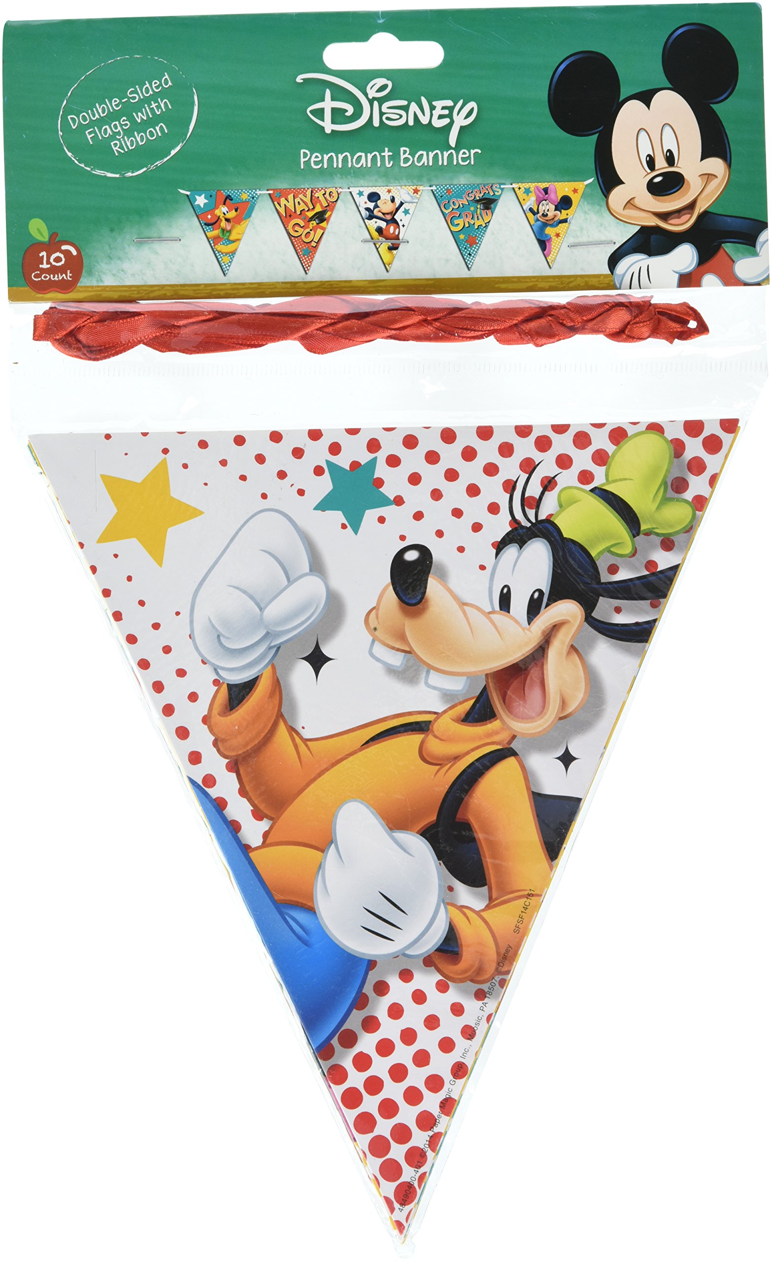 EUREKA Mickey Graduation Pennant Banner