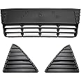 BXZ Front Bumper Grille Grill Insert Kit For Ford Focus 2012 2013 2014 Matte Black CP9Z17K945B FO1036137 BM5Z17E811EA FO1039115