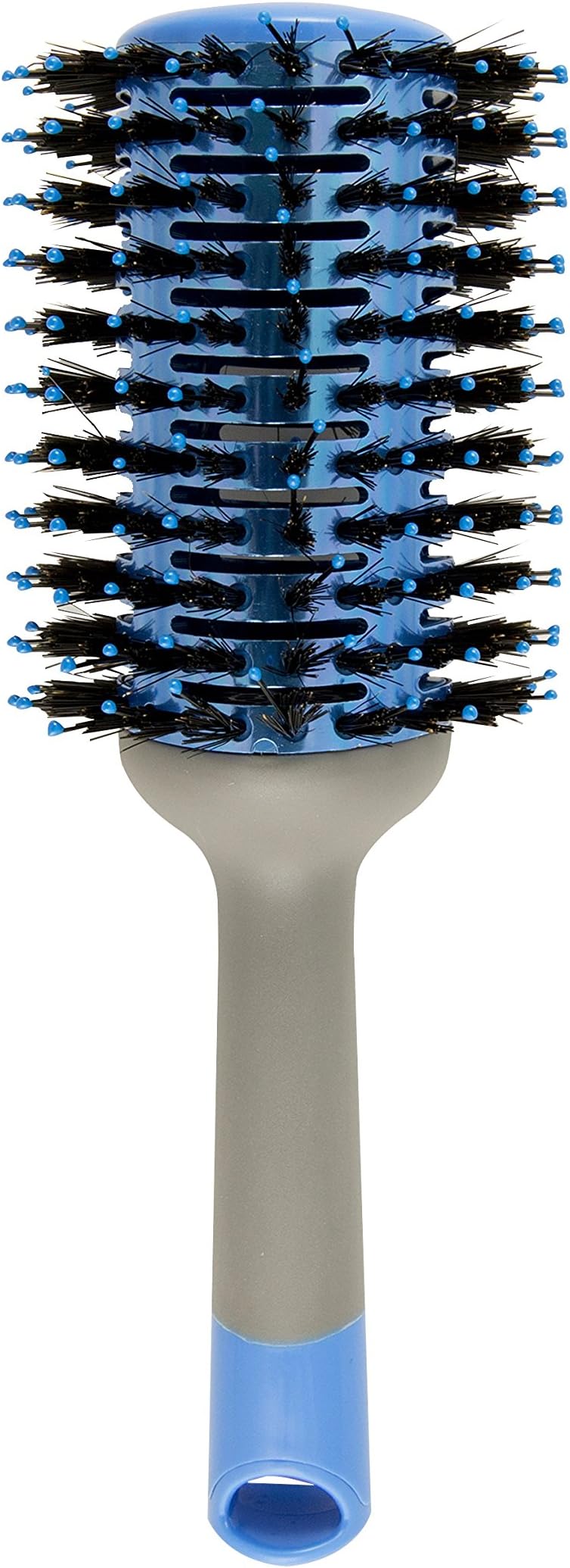 Goody Straight Talk 53MM Medium Round Hair Brush, Blue and Grey