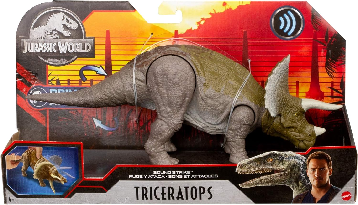 jurassic world triceratops mattel