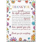BlinkWishes Thank You Card, Appreciation Greeting Card, Thank You Notes for Kids and Adults for Graduation, Baby Shower, Birthdays, All Occasion