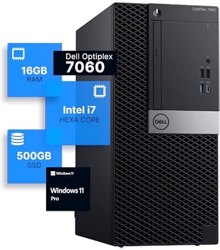 Amazon.com: Dell Optiplex 7060 Tower Desktop Computer | Intel i7