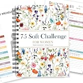 HAMIEW 75 Soft Challenge Journal for Women, A5 Spiral 75-Day Habit Tracker | Wildflowers Planner, 108-Page Full-Color Daily Logs, Weekly Reviews, Meal Water Workout Reading