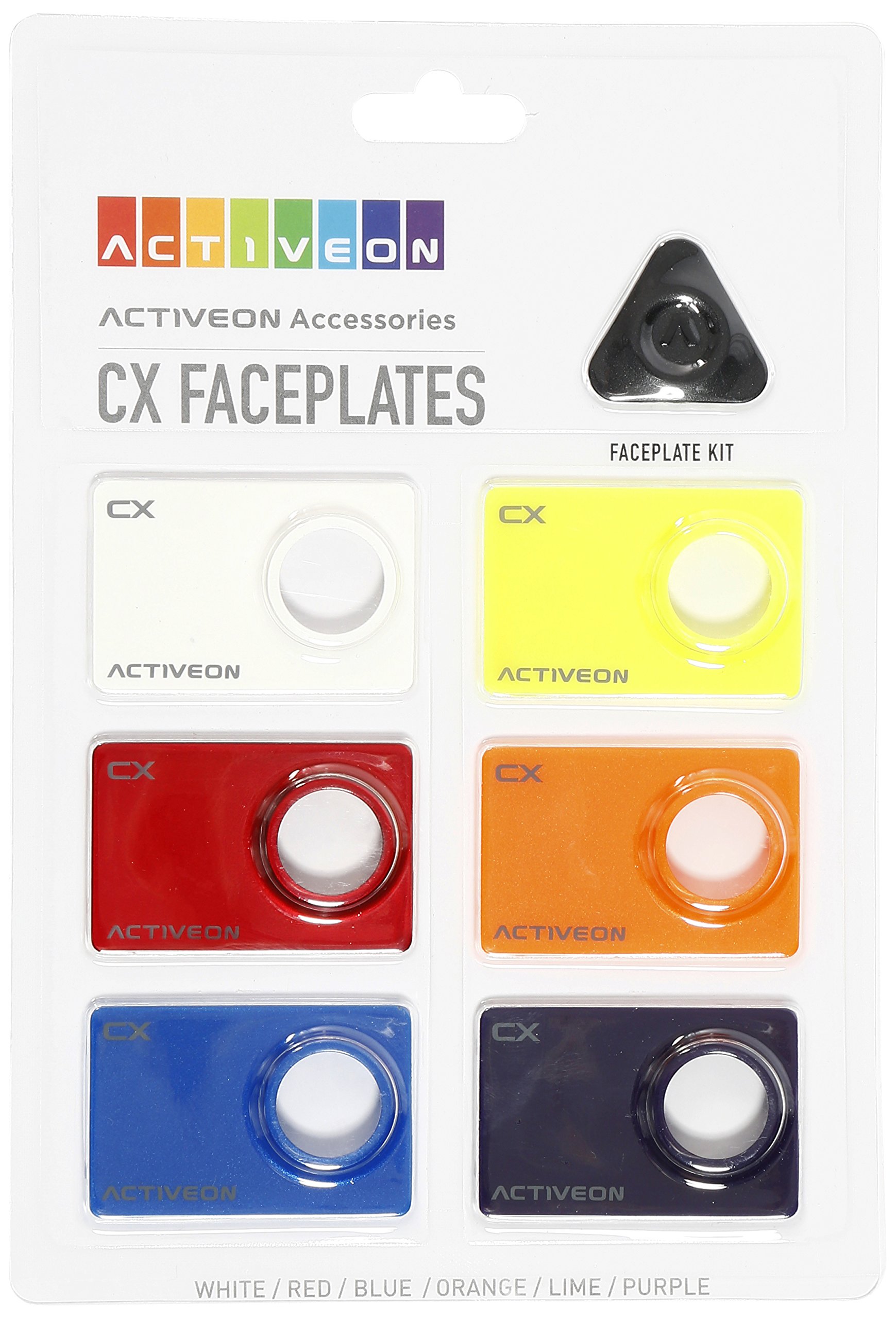 ACTIVEON CA08FBS CX Color Face Plates for Action Cameras - Assorted