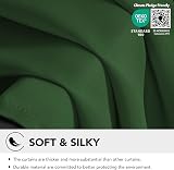 Deconovo Eyelet Blackout Curtains 55x114 Forest Green 2 Panels view 7