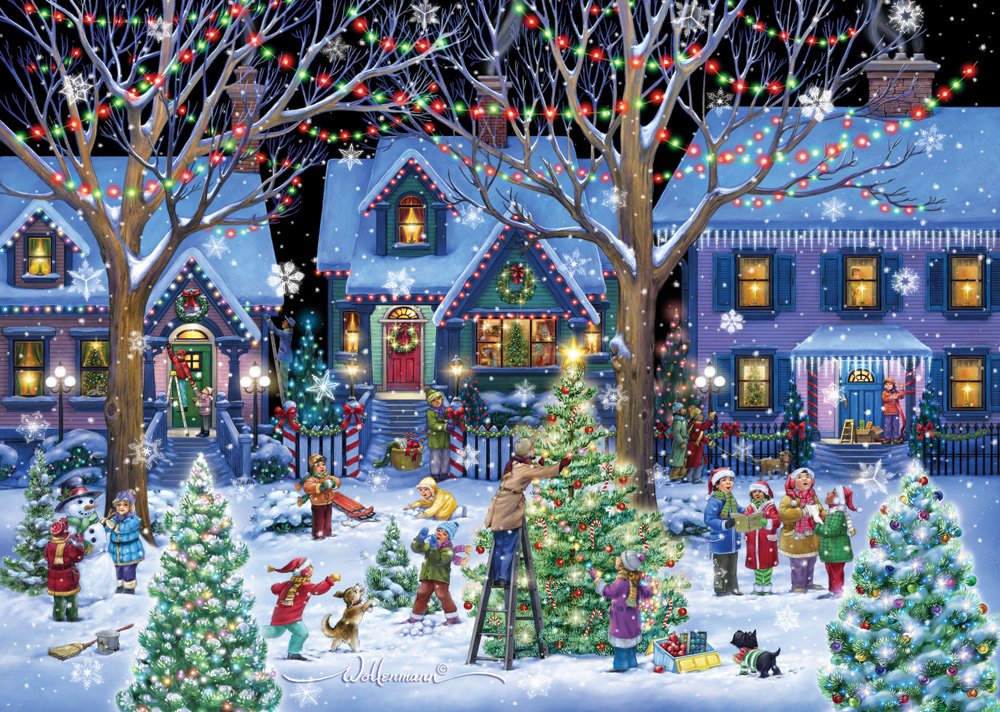 Christmas Cheer Boxed Christmas Cards - 15 Cards & 16 Foil Lined Envelopes