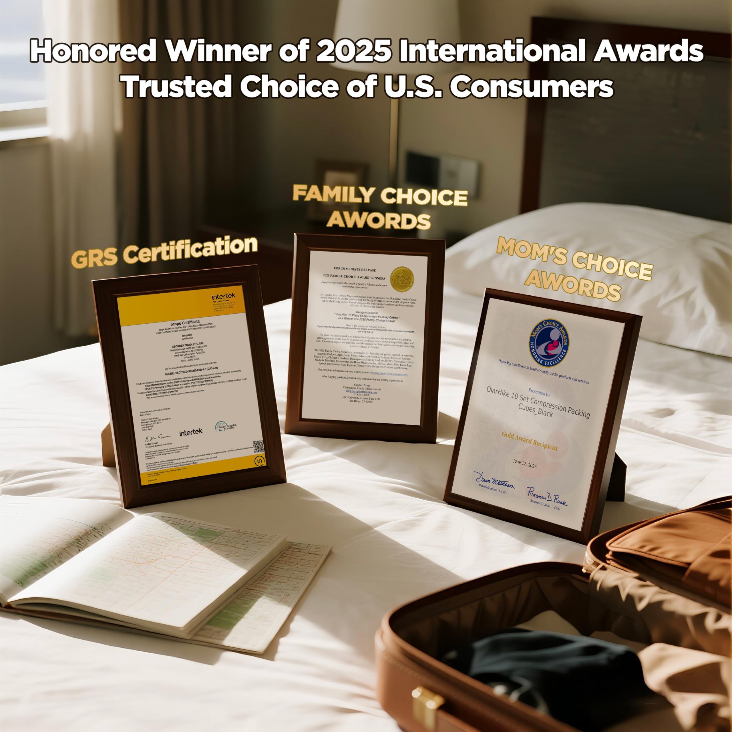 OlarHike 10 Set Compression Packing Cubes for Travel Essentials,Compressible Expandable Packing Cubes for Suitcase,OlarHike Luggage Organizer Bags for Travel,Handy Helper for Organizing Clothes(Black)