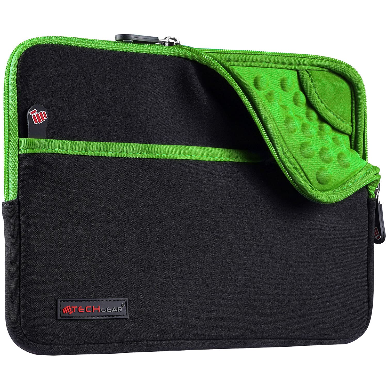 TECHGEAR Sleeve Pouch for iPad A16 11" (11th Gen), Air 1–5, iPad 10.9" (2022), 10.2, 9.7, iPad Pro 11" (1st–5th Gen), Air/Pro 10.5" Neoprene Protective Zipper Sleeve Bag with Bubble Padding & Pocket