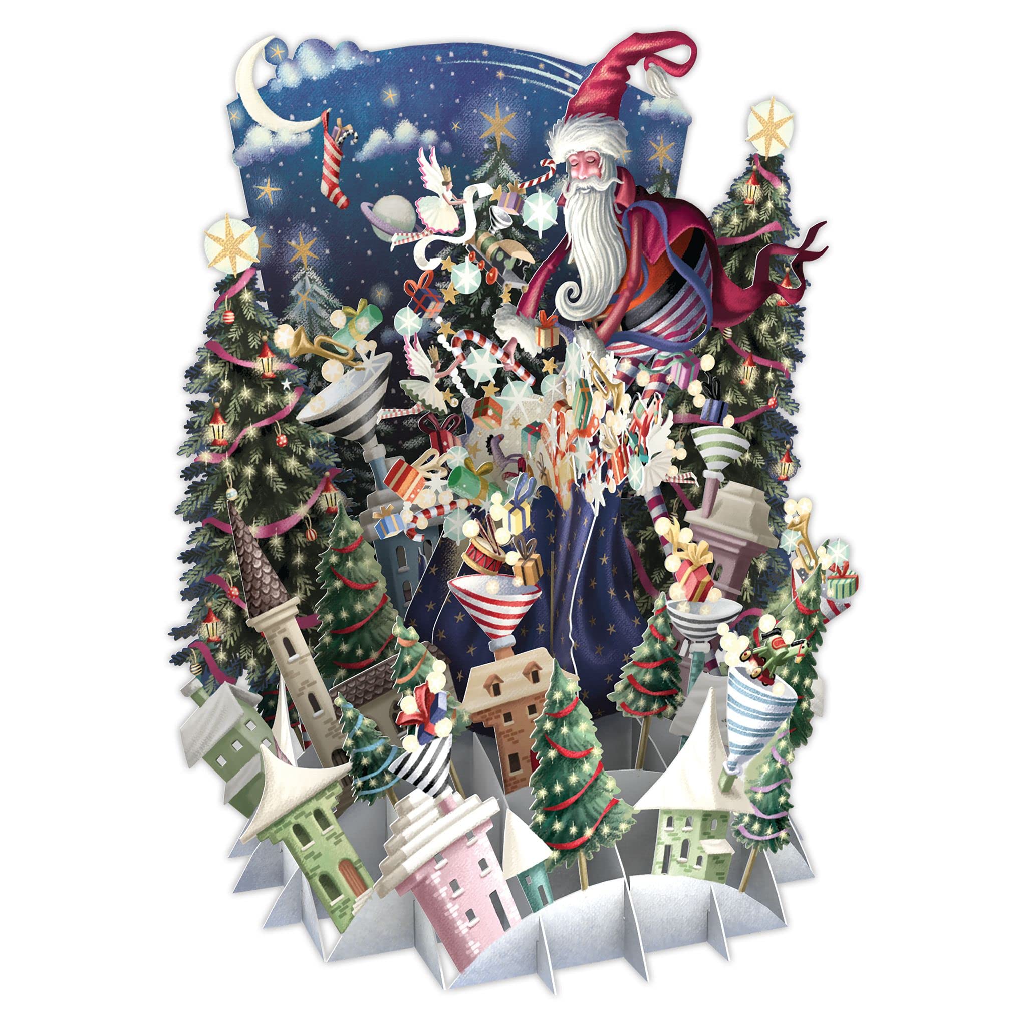 Santa's Village - 3D Pop Up Christmas Greeting Card, XTW022