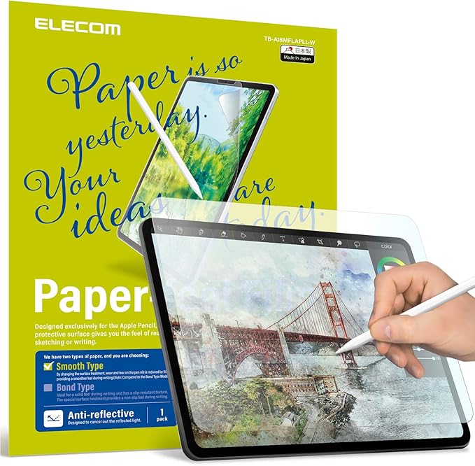 Elecom Pencil Feel Screen Protector Compatible With Ipad Air 4 10 9inch 2020 Ipad Pro 11 2018 2020 Designed For Drawing Japan Made Smoothness 100 Tb A18mflapll W Amazon Co Uk Electronics