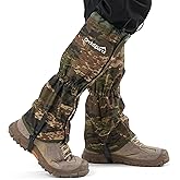 HiGaits Leg Gaiters for Men and Women Waterproof Adjustable Gators for Hiking Boots in Climbing Hunting Trekking Snow Gaiters