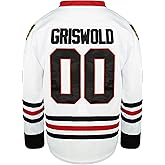 Classic Ice Hockey Jersey, Long Sleeve #00 Movie Men's Hockey Jerseys Stitched Letters and Numbers S-XXXL