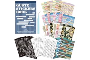 PRSTINCOL 2346PCS Quote Stickers,48 Sheets Scrapbook Supplies Kit Word Stickers for Journaling, Card Making, Vision Board Supplies for Adults Crafting
