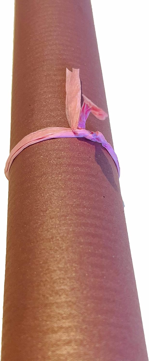Kraft Wrapping Paper Roll 100% Recycled and Recyclable Gift Wrap (Rose Gold 3m), 1 roll (Pack of 1) - Image 3