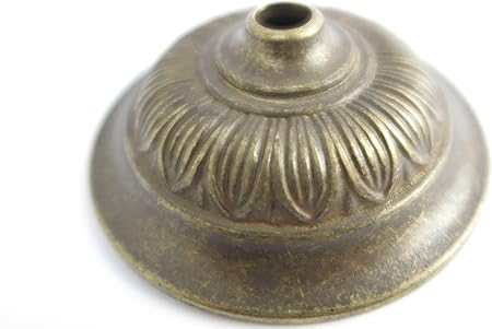 Clever-Deko antike Wandrosette Deckerosette Deckenrose aus Messing