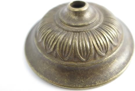 Clever-Deko antike Wandrosette Deckerosette Deckenrose aus Messing