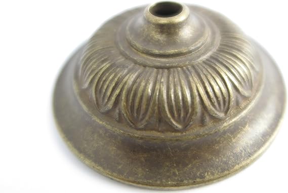 Clever-Deko antike Wandrosette Deckerosette Deckenrose aus Messing