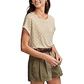 Lucky Brand Womens Lucky Brand Women's Printed Dolman Tee