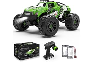 RIAARIO - 1:18 RC Cars for Kids - 36 KPH High Speed Remote Control Car - All Terrain 4WD Electric Vehicle Trucks with 2.4GHz - 4X4 Waterproof Off-Road Monster Truck with Two Rechargeable Batteries