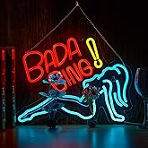 Bada Bing Neon Girl Sign for Wall Decor Sopranos Led Light for Bedroom Pub Store Man Cave Party USB Dimmable