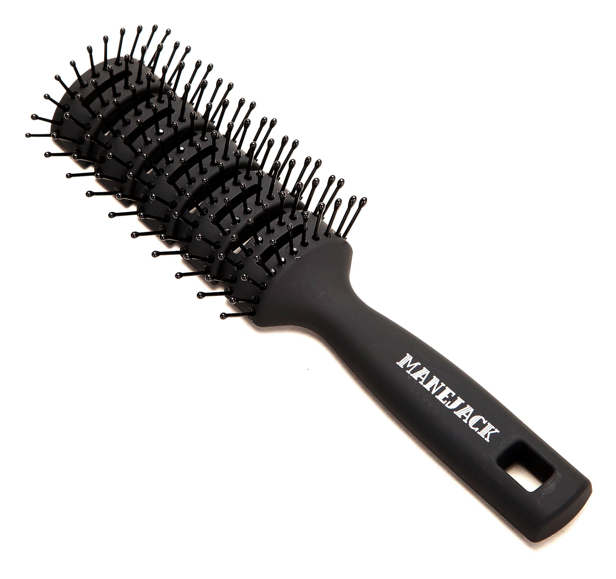 MANEJACK Men's Hair Brush- Vented Brush for Women- Great Blow Drying & Styling Brushes for Long Thick Thin Curly Natural Hair