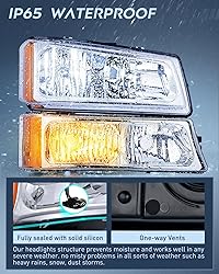 Nilight Headlight Assembly for 2003 2004 2005 2006