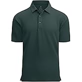 Alex Vando Mens Bubble Jacquard Polo Shirt Super Stretch Short Sleeve Polo Shirts for Men