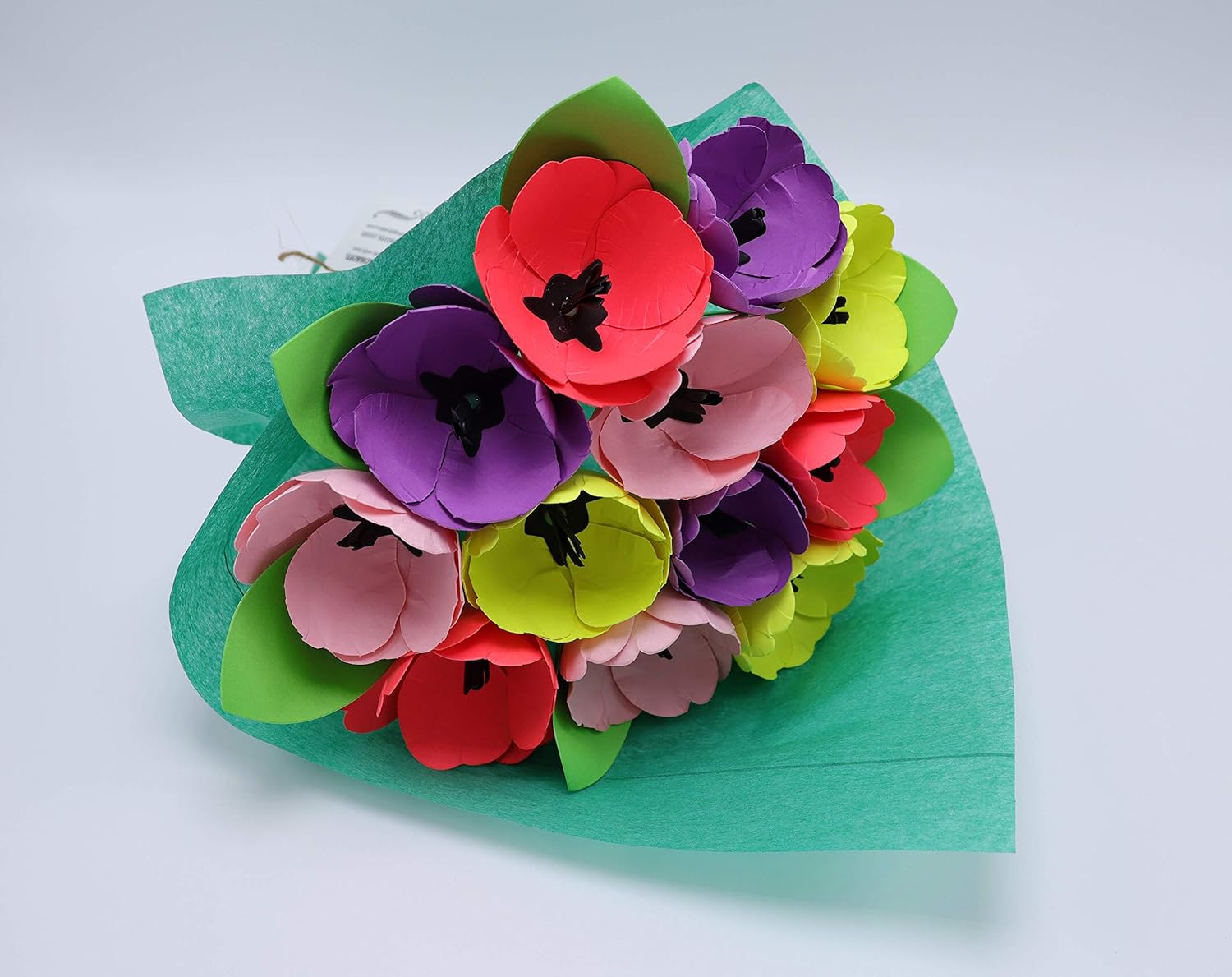 Amazon Com Tulip Paper Flowers On Stems Paper Flower Bouquet Ready For Gift Giving Handmade