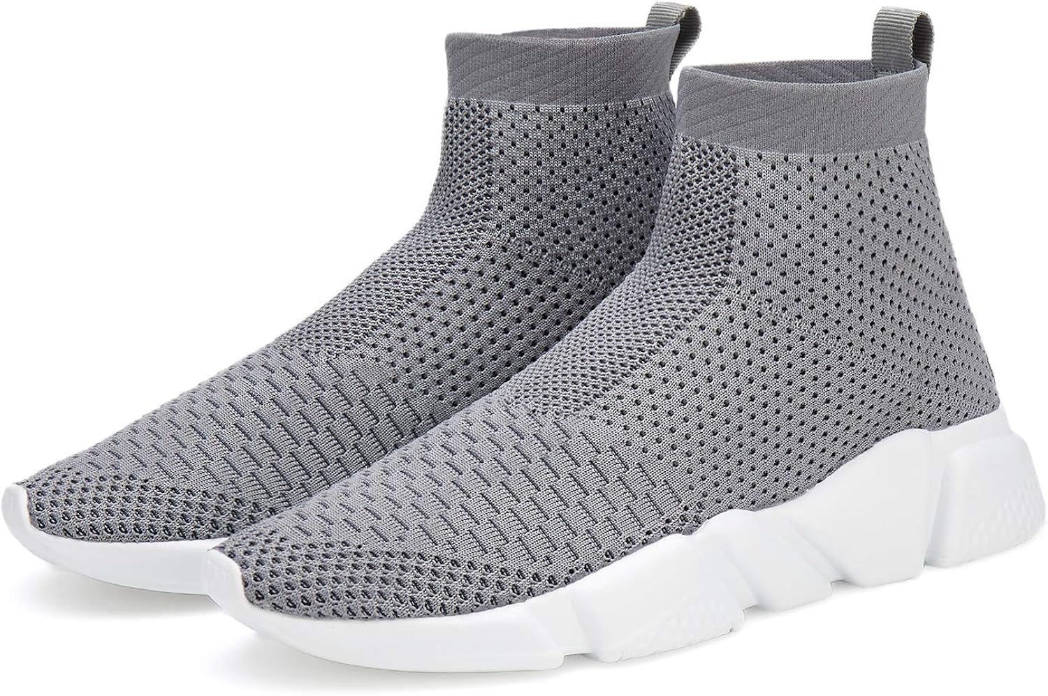  | Santiro Men's Running Shoes Breathable Knit Slip On Sneakers Lightweight Athletic Shoes Casual Sports Shoes | Walking