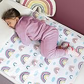 Hygge Sheets® Potty Training Pee Pads for Kids, Toddlers - 100% Waterproof, Non Slip Bed Wetting Pad for Twin Beds - Washable, Reusable Mattress & Sheet Protector - Rainbow