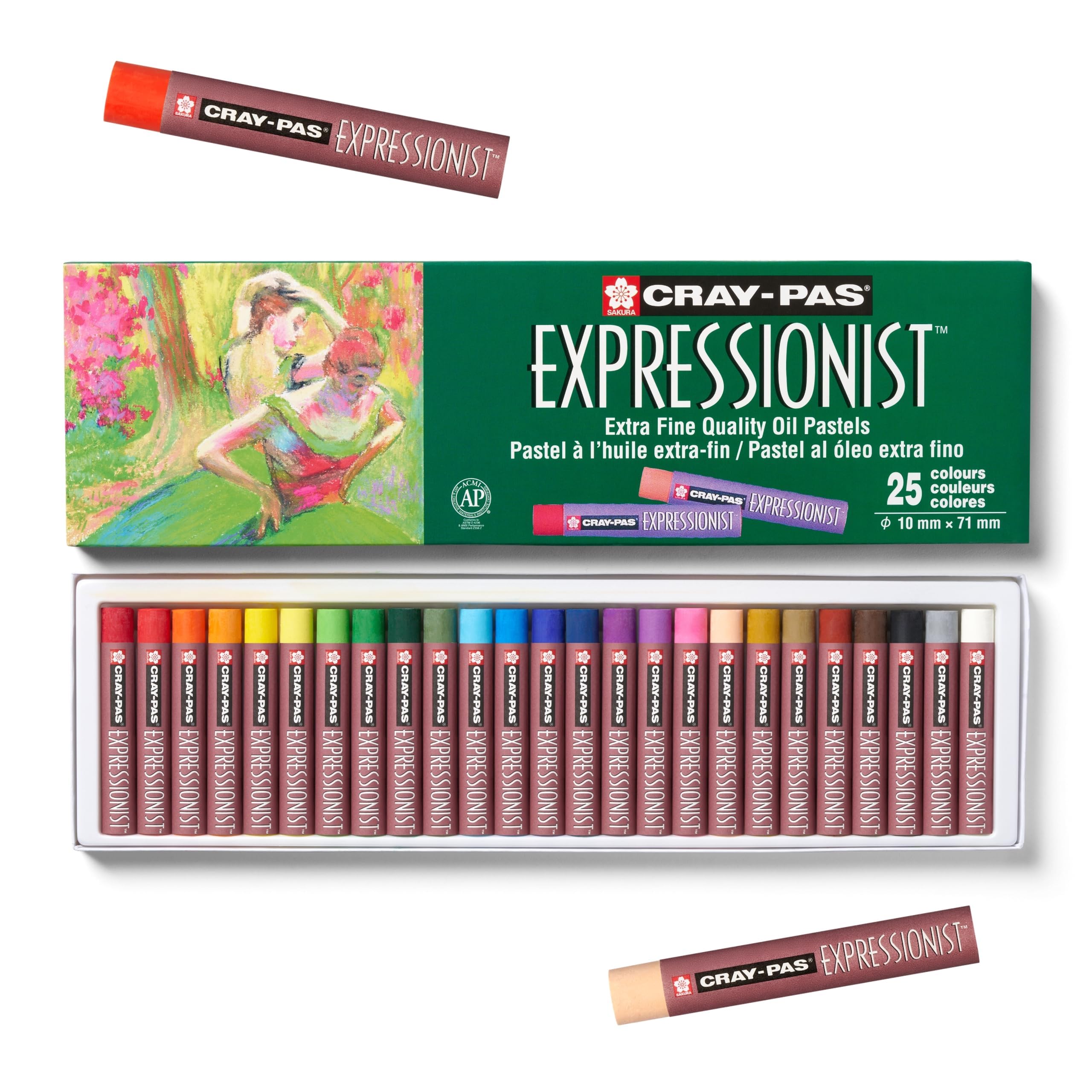 Set of 25 Cray Pas Expressionist Oil Pastel, Assorted Colours