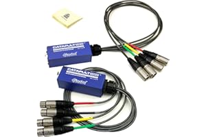 Radial Engineering Catapult Mini Compact & Durable Passive 4-Ch Cat 5 Analog Audio Snake Receiver (Male XLR Ouputs to Female XLR Inputs) with 7Hz to 20kHz Frequency Response Bundle with Zorro Cloth
