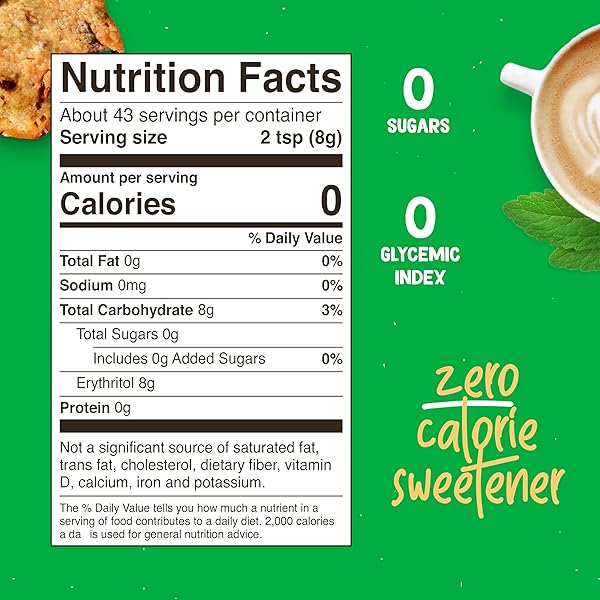 PYURE ORGANIC BROWN SWEETENER | BROWN SUGAR SUBSTITUTE FOR BAKING AND COOKING | ZERO CARB, ZERO SUGAR, ZERO CALORIE, KETO, DIABETIC FRIENDLY, PLANT-BASED, USDA ORGANIC, NON-GMO, 12 OZ