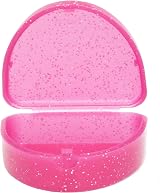Dental Aesthetics Slim Orthodontic Dental Case Glitter Pink view 3