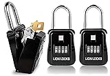 Lion Locks 1500 Key Lock Box with Code, Lockbox for