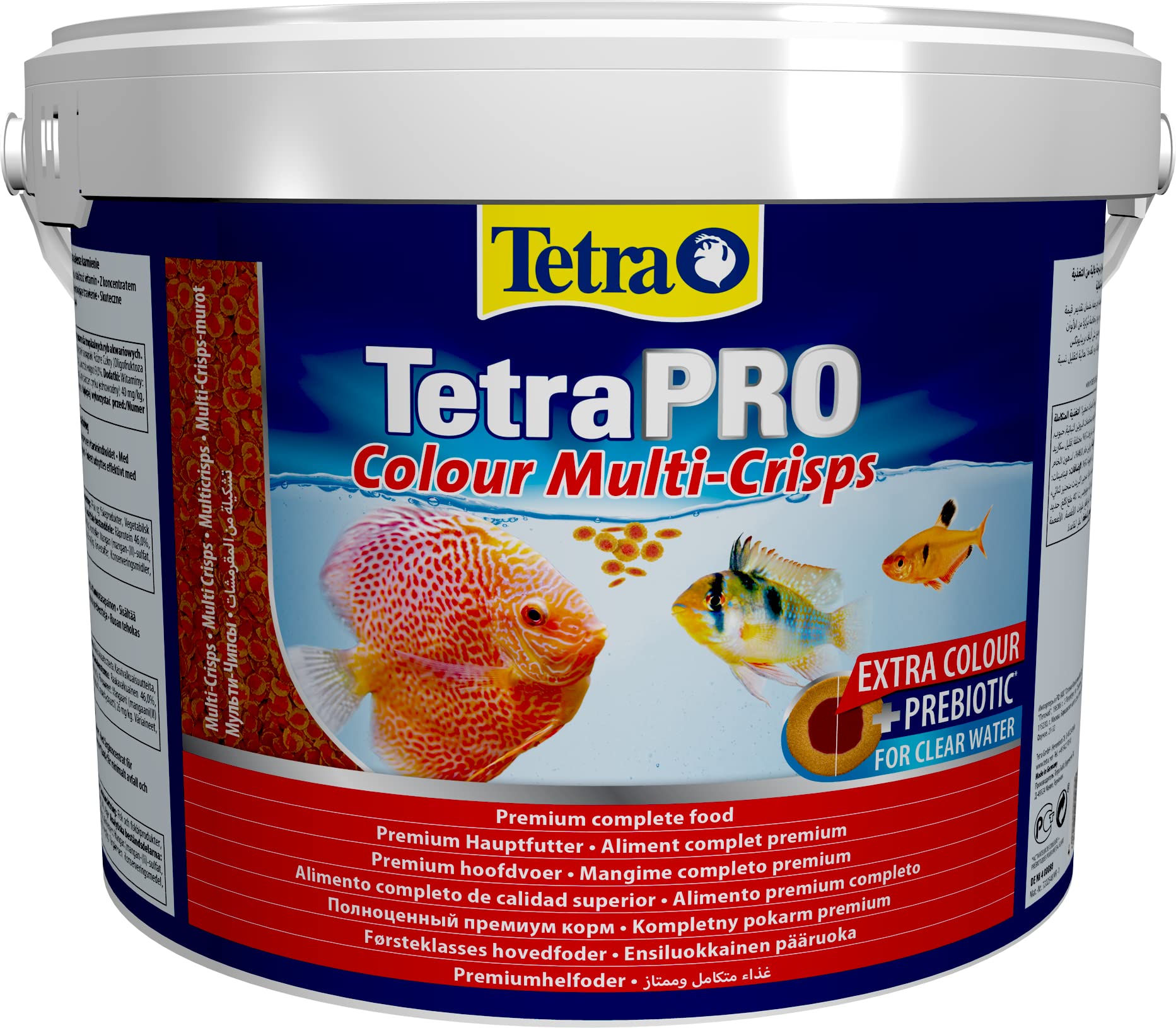 Tetra Pro Colour Multi-Crisps - Premium fish food with colour concentrate for brightly colourful Fish, 10L