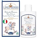 Helan Linea Bimbi Bio-Feminine Wash for Girls with Aloe Vera, Apricot & Chamomile Essential Oils-Microbiologically Tested Intimate Wash and Gentle Baby Intimate Cleanser-Made in Italy, 125ml 4.2 fl oz
