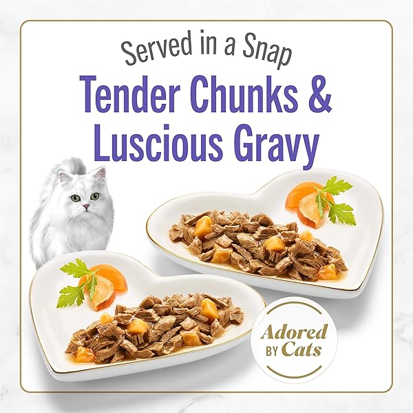 PURINA FANCY FEAST PETITES WITH ROASTED TURKEY ENTRÉE WITH SWEET POTATO IN GRAVY GOURMET WET CAT FOOD – (PACK OF 12) 2.8 OZ. TUBS