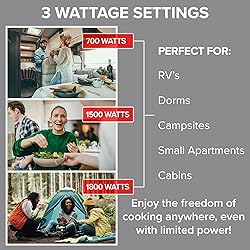 Nuwave Upgraded Induction Cooktop, 3 Wattage