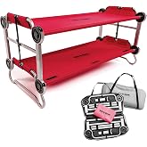 Disc-O-Bed Youth Double Cot Kid-O-Bunk w/ 200 Pound Capacity &amp; Carry Bags