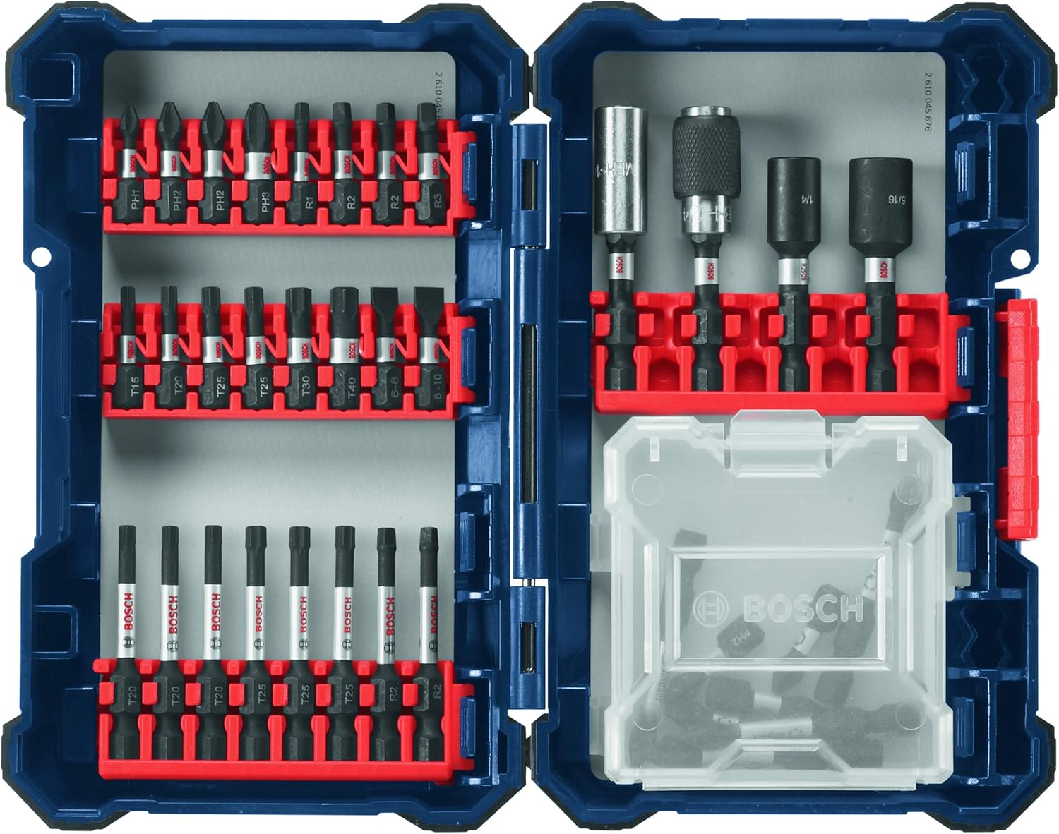 Bosch SDMS38 38 pc. Impact Tough Screwdriving Custom Case System Set