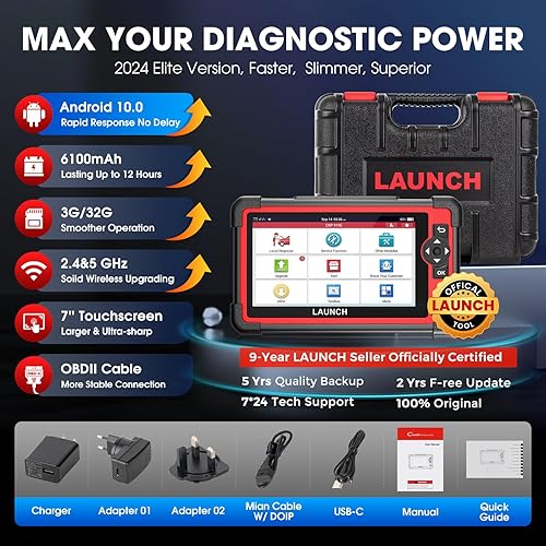 LAUNCH X431 CRP919E OBD2 Scanner - Professional Bidirectional Diagnostic Tool With ECU Coding