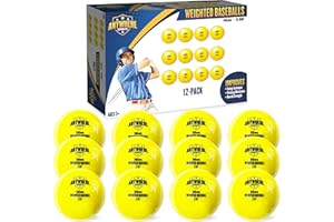 Anywhere Sports Weighted 16 oz Training Baseballs - Hitting & Pitching for All Skill Levels - Improve Power and Mechanics wit