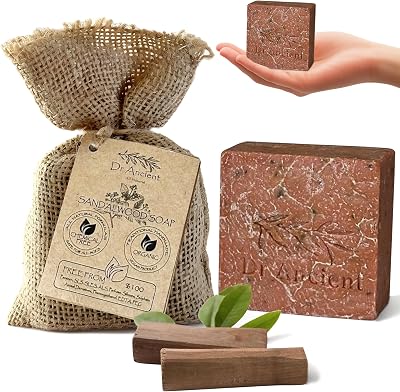 Dr.Ancient Sandalwood Soap Bar Organic Handcrafted Natural Vegan Face Body