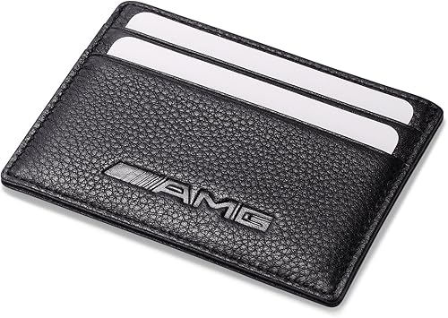 Amazon Com Amg Mercedes Benz Slim Wallet Black With 4 Credit Card