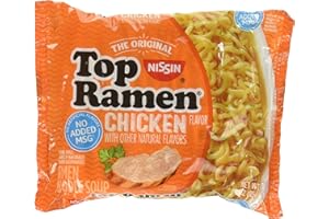 Nissin Top Ramen Noodle Soup Chicken Flavor 3 Ounce Packages - 5 Pack